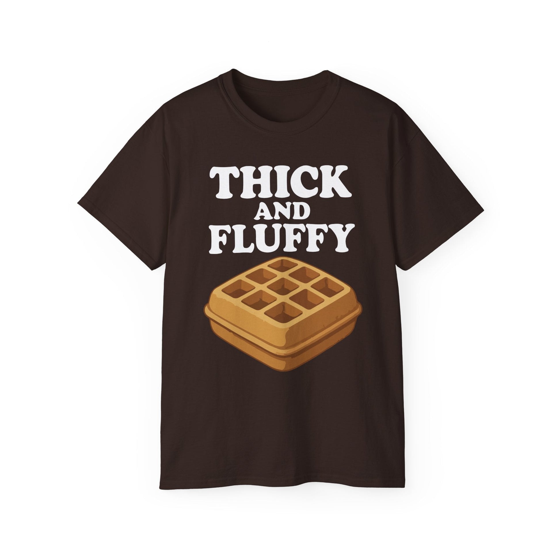 Thick & Fluffy Tee T-Shirt Printify Dark Chocolate S 