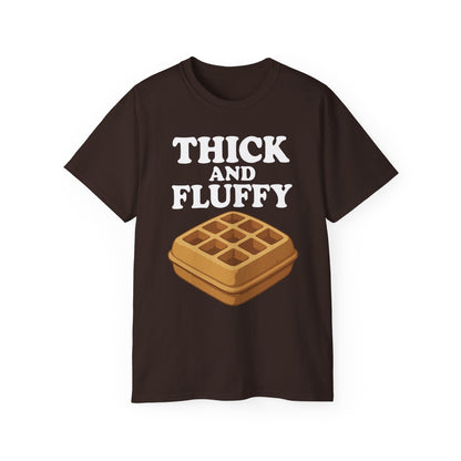 Thick & Fluffy Tee T-Shirt Printify Dark Chocolate S 