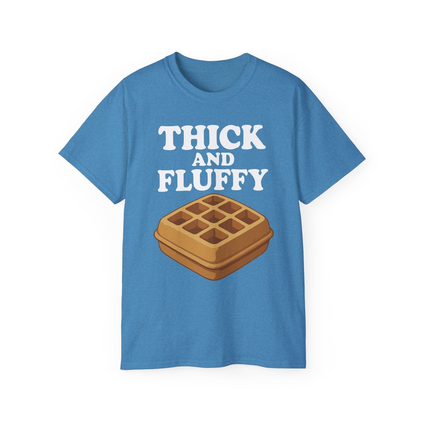 Thick & Fluffy Tee T-Shirt Printify Heather Sapphire S 