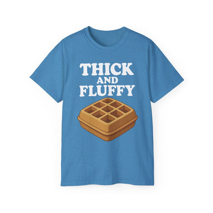 Thick & Fluffy Tee T-Shirt Printify Heather Sapphire S 