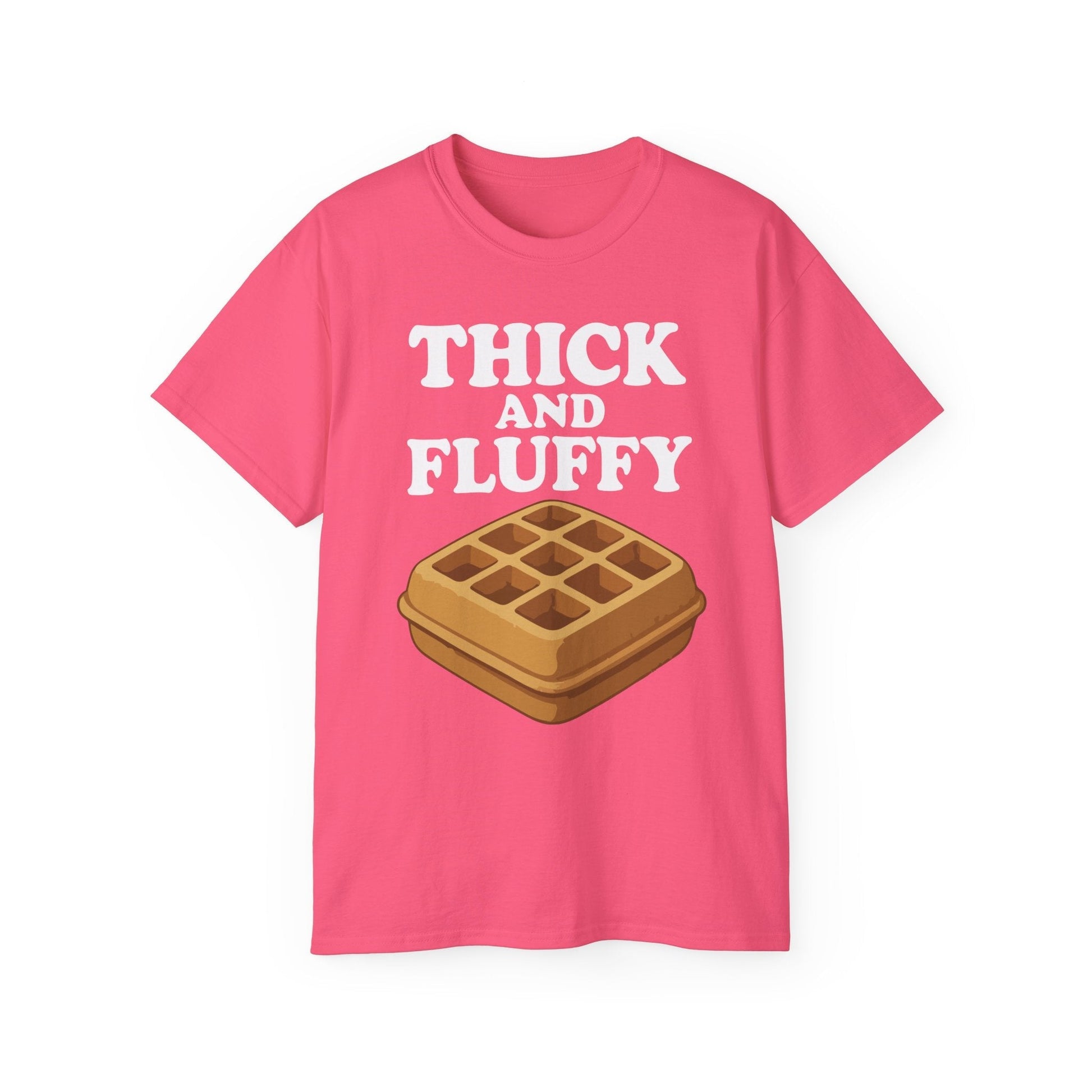 Thick & Fluffy Tee T-Shirt Printify Safety Pink S 