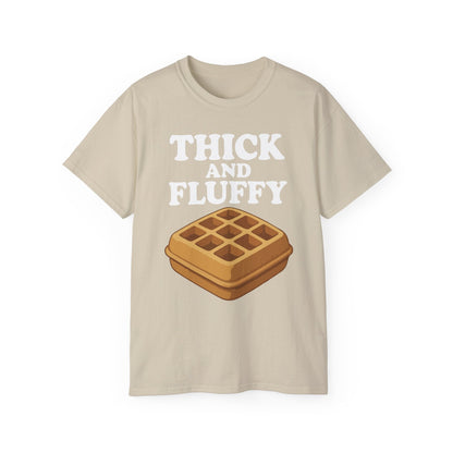Thick & Fluffy Tee T-Shirt Printify Sand S 