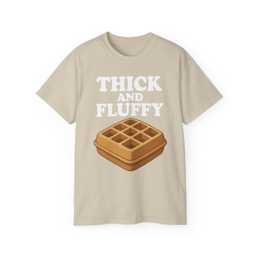 Thick & Fluffy Tee T-Shirt Printify Sand S 