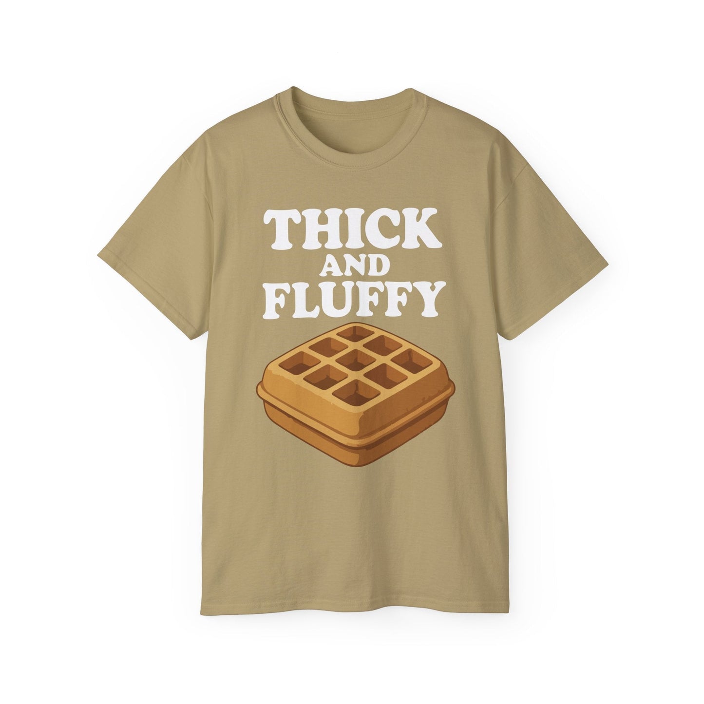 Thick & Fluffy Tee T-Shirt Printify Tan S 