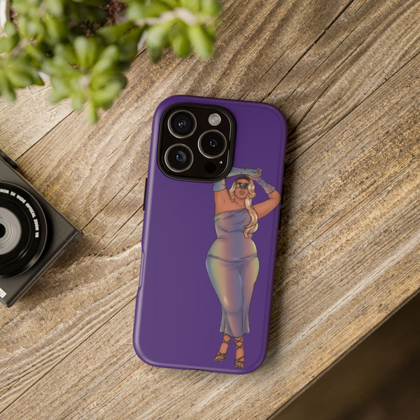 Tough Phone Cases - Show Off Your Fluff Collection with Plus Size Model Tazah Phone Case Printify 