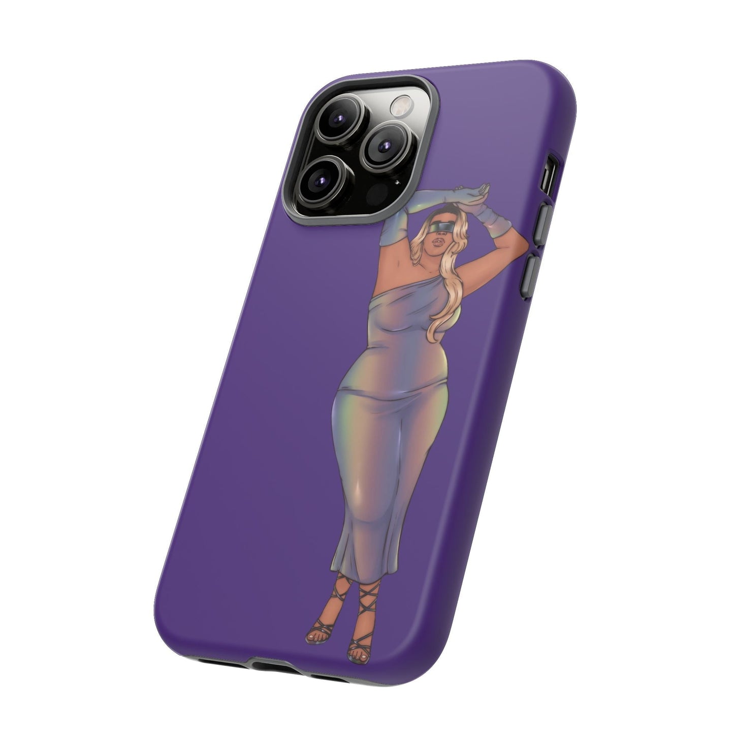 Tough Phone Cases - Show Off Your Fluff Collection with Plus Size Model Tazah Phone Case Printify 