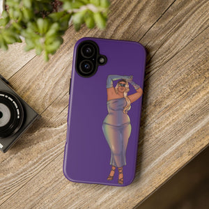Tough Phone Cases - Show Off Your Fluff Collection with Plus Size Model Tazah Phone Case Printify 