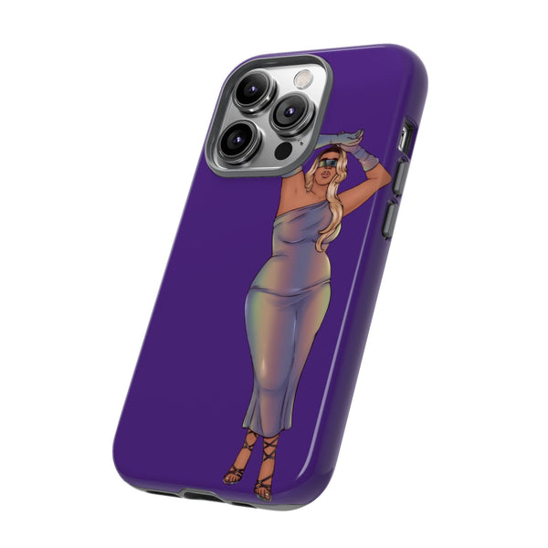 Tough Phone Cases - Show Off Your Fluff Collection with Plus Size Model Tazah Phone Case Printify 