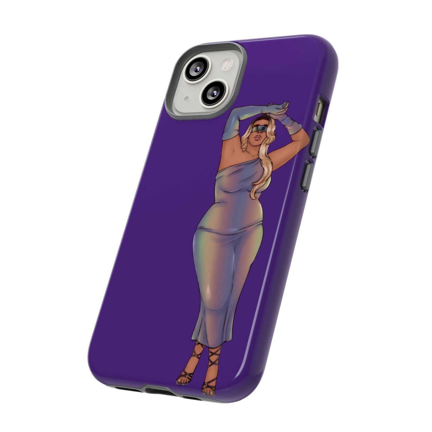 Tough Phone Cases - Show Off Your Fluff Collection with Plus Size Model Tazah Phone Case Printify 