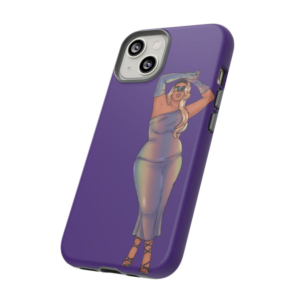 Tough Phone Cases - Show Off Your Fluff Collection with Plus Size Model Tazah Phone Case Printify 