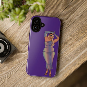 Tough Phone Cases - Show Off Your Fluff Collection with Plus Size Model Tazah Phone Case Printify 