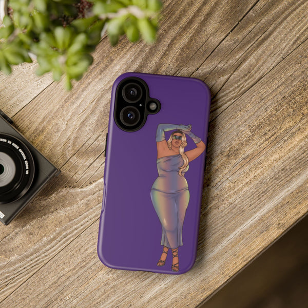 Tough Phone Cases - Show Off Your Fluff Collection with Plus Size Model Tazah Phone Case Printify 