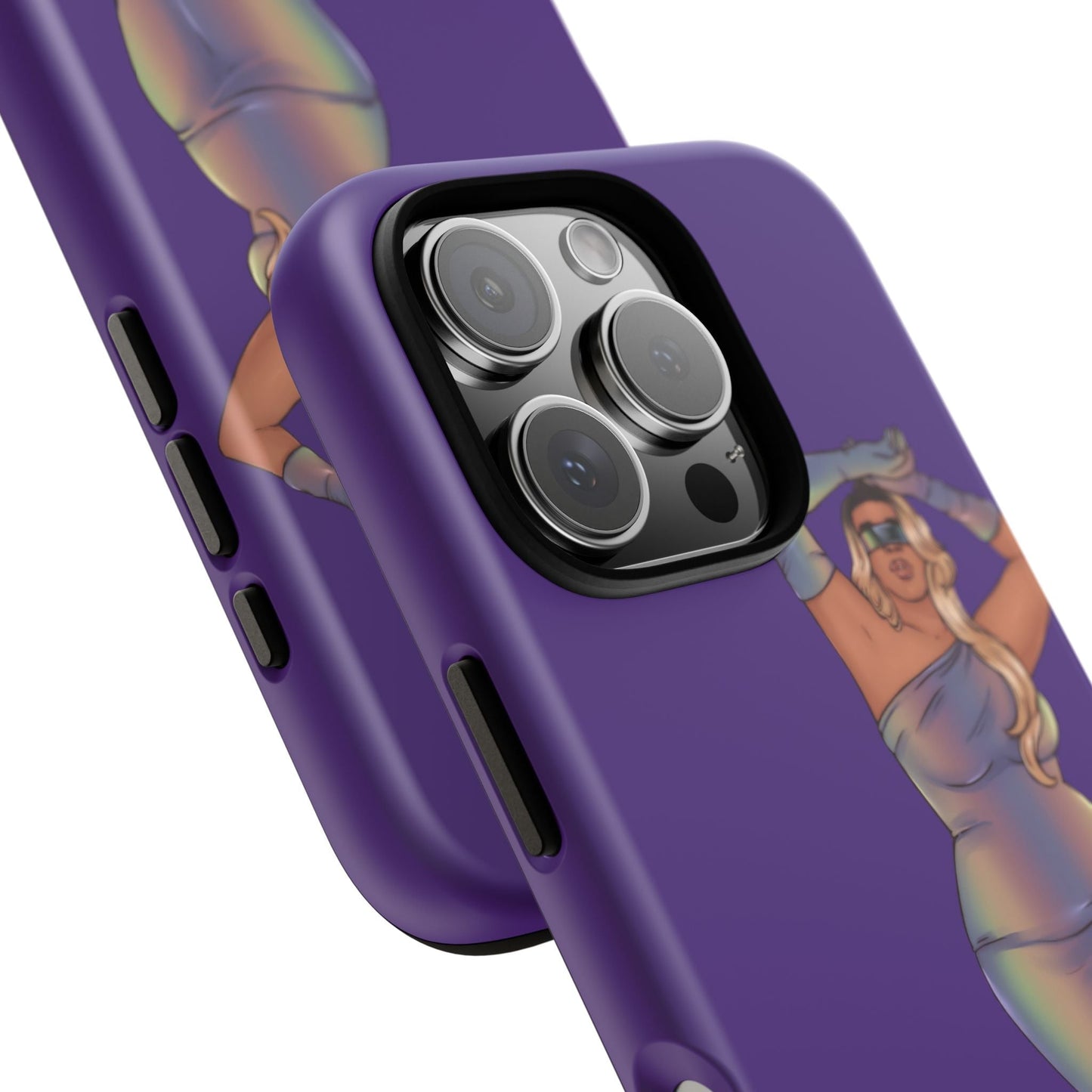 Tough Phone Cases - Show Off Your Fluff Collection with Plus Size Model Tazah Phone Case Printify 