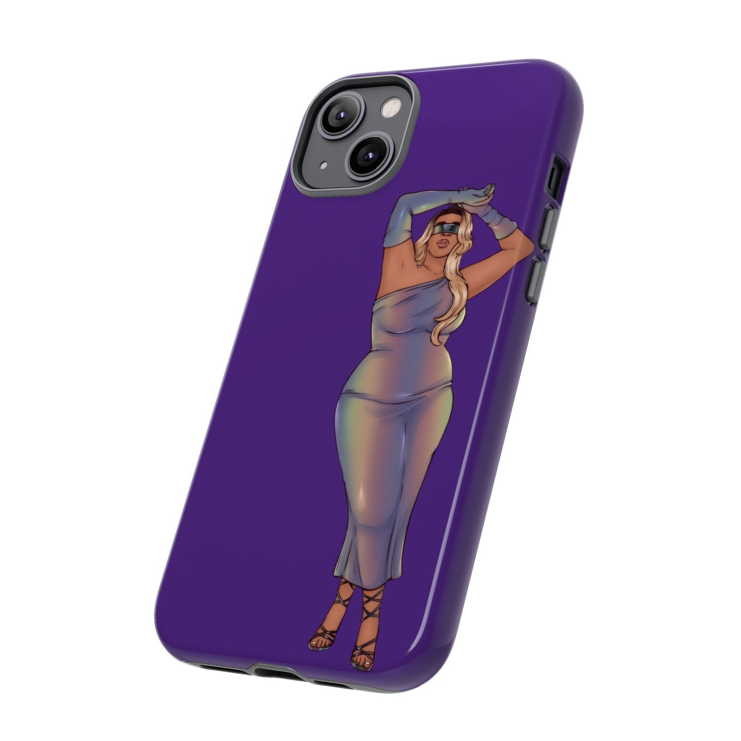 Tough Phone Cases - Show Off Your Fluff Collection with Plus Size Model Tazah Phone Case Printify 