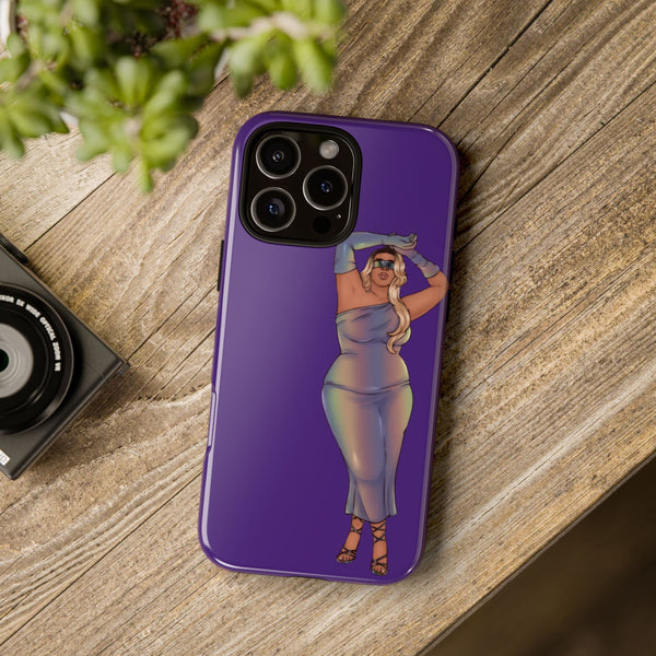 Tough Phone Cases - Show Off Your Fluff Collection with Plus Size Model Tazah Phone Case Printify 