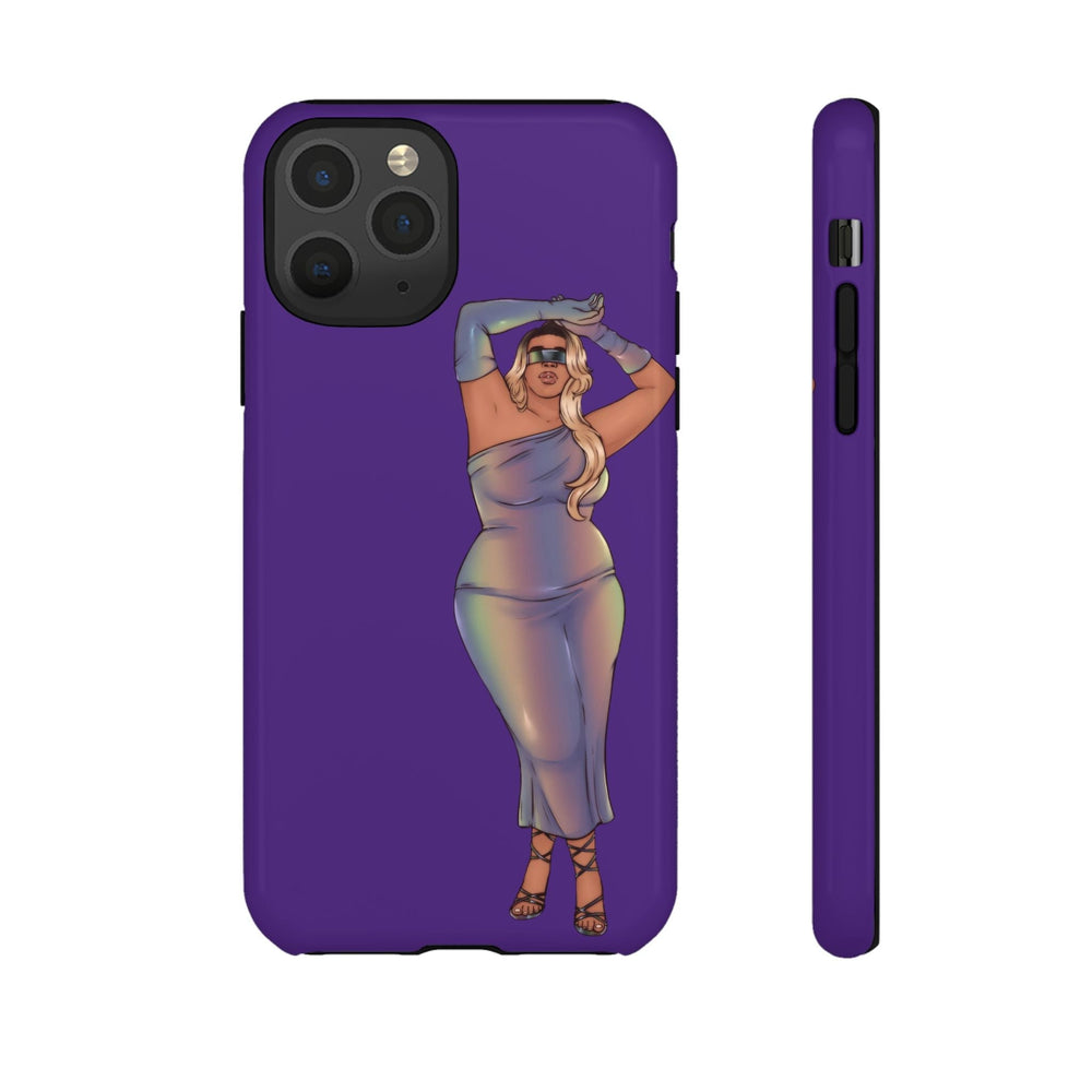 Tough Phone Cases - Show Off Your Fluff Collection with Plus Size Model Tazah Phone Case Printify iPhone 11 Pro Glossy 