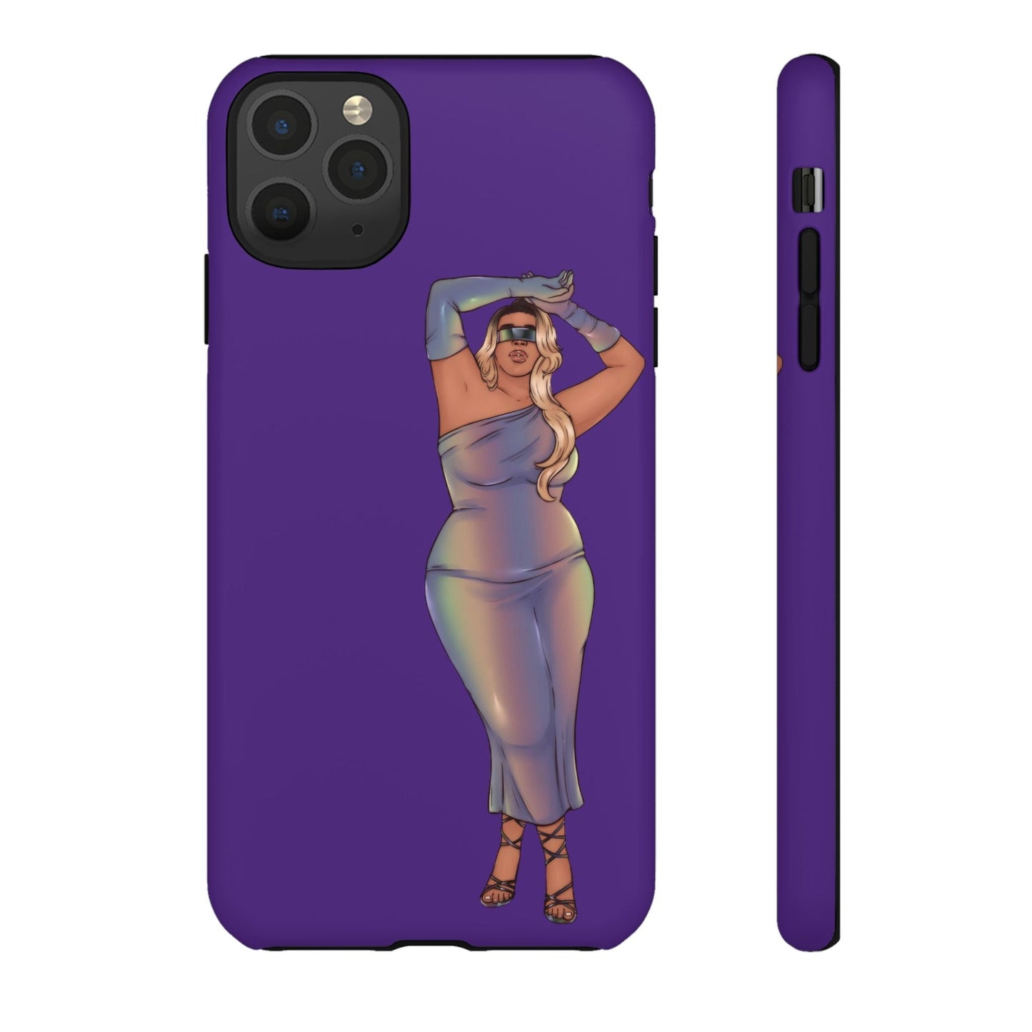 Tough Phone Cases - Show Off Your Fluff Collection with Plus Size Model Tazah Phone Case Printify iPhone 11 Pro Max Matte 