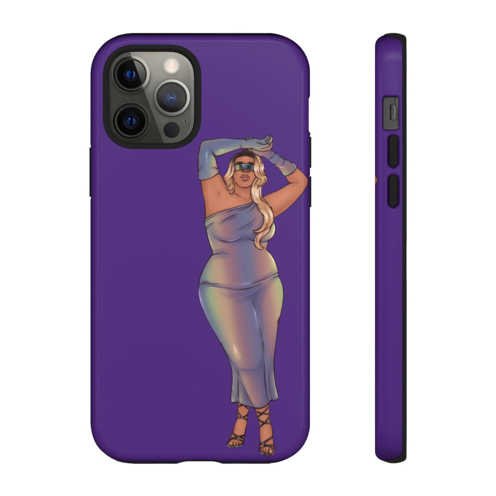 Tough Phone Cases - Show Off Your Fluff Collection with Plus Size Model Tazah Phone Case Printify iPhone 12 Pro Glossy 