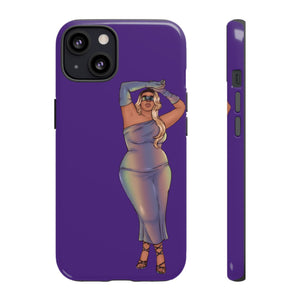 Tough Phone Cases - Show Off Your Fluff Collection with Plus Size Model Tazah Phone Case Printify iPhone 13 Glossy 