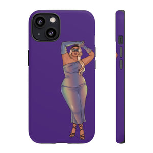 Tough Phone Cases - Show Off Your Fluff Collection with Plus Size Model Tazah Phone Case Printify iPhone 13 Matte 