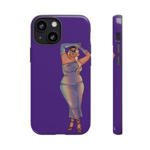 Tough Phone Cases - Show Off Your Fluff Collection with Plus Size Model Tazah Phone Case Printify iPhone 13 Mini Glossy 