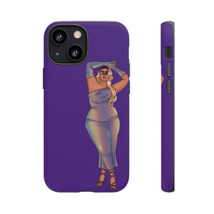 Tough Phone Cases - Show Off Your Fluff Collection with Plus Size Model Tazah Phone Case Printify iPhone 13 Mini Matte 