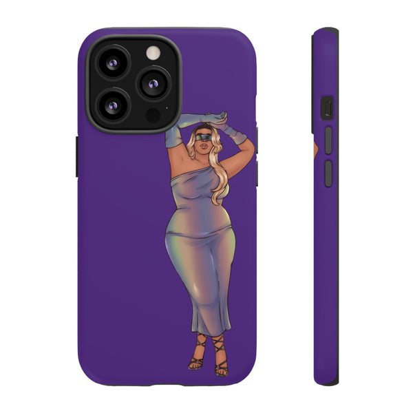 Tough Phone Cases - Show Off Your Fluff Collection with Plus Size Model Tazah Phone Case Printify iPhone 13 Pro Matte 