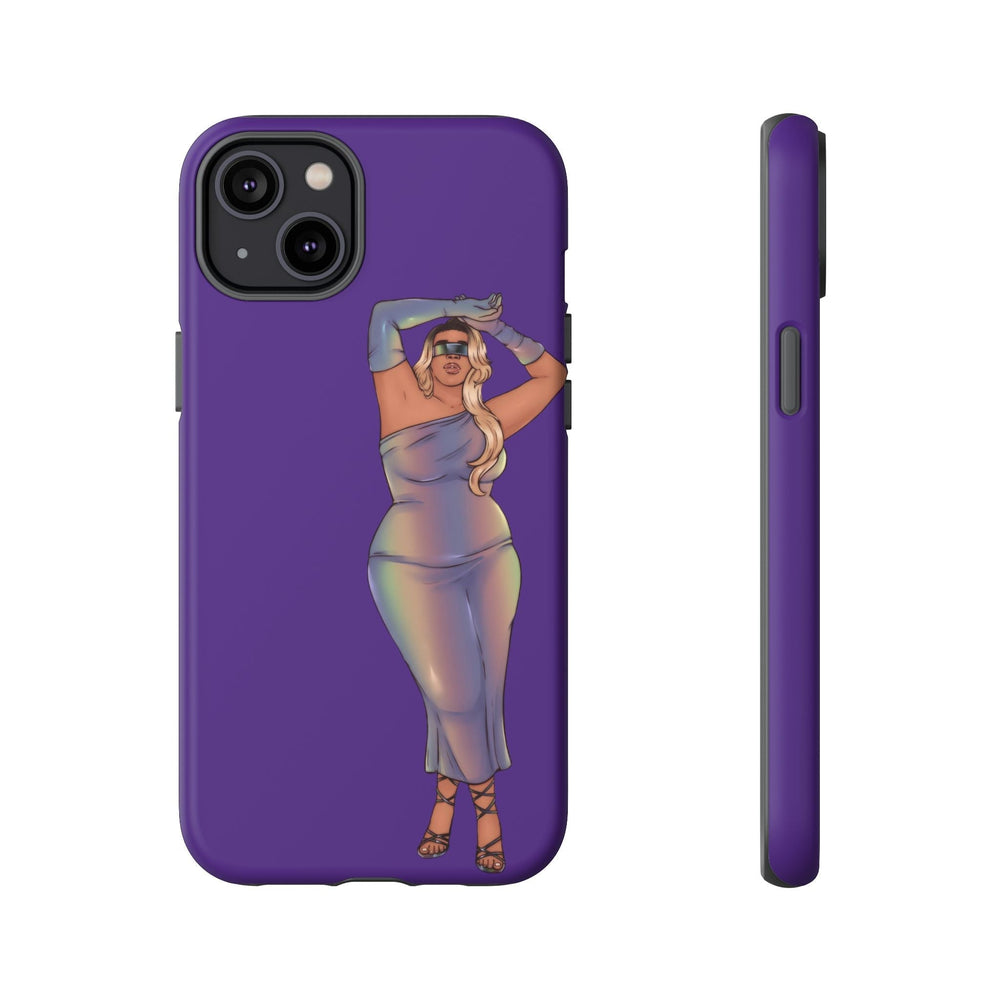 Tough Phone Cases - Show Off Your Fluff Collection with Plus Size Model Tazah Phone Case Printify iPhone 14 Plus Matte 