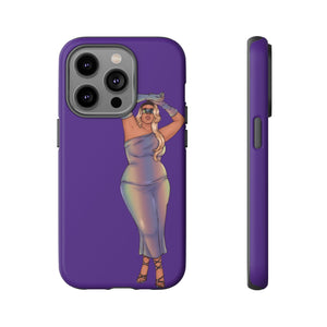 Tough Phone Cases - Show Off Your Fluff Collection with Plus Size Model Tazah Phone Case Printify iPhone 14 Pro Matte 