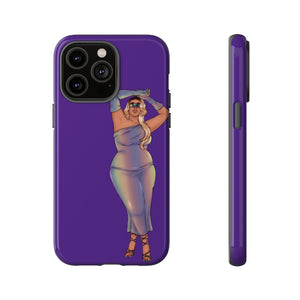 Tough Phone Cases - Show Off Your Fluff Collection with Plus Size Model Tazah Phone Case Printify iPhone 14 Pro Max Glossy 