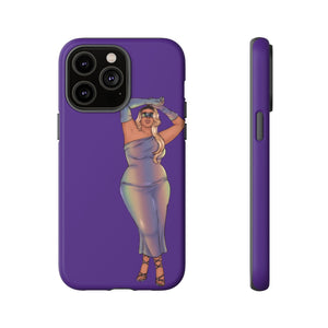Tough Phone Cases - Show Off Your Fluff Collection with Plus Size Model Tazah Phone Case Printify iPhone 14 Pro Max Matte 