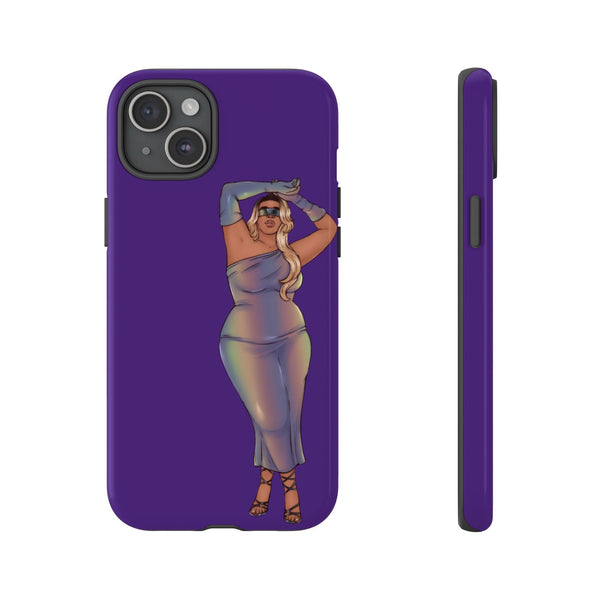 Tough Phone Cases - Show Off Your Fluff Collection with Plus Size Model Tazah Phone Case Printify iPhone 15 Plus Glossy 