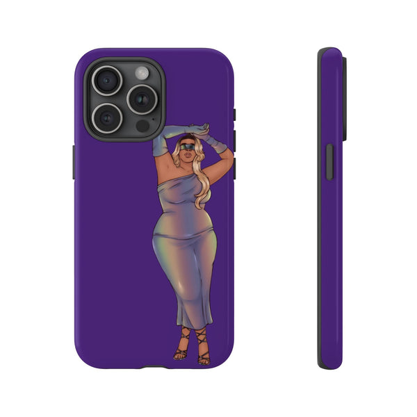 Tough Phone Cases - Show Off Your Fluff Collection with Plus Size Model Tazah Phone Case Printify iPhone 15 Pro Max Glossy 