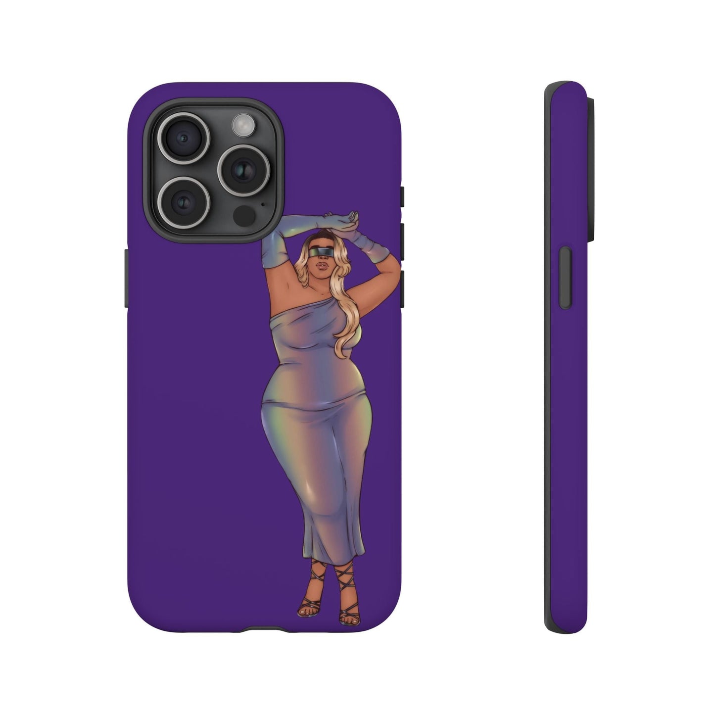 Tough Phone Cases - Show Off Your Fluff Collection with Plus Size Model Tazah Phone Case Printify iPhone 15 Pro Max Matte 