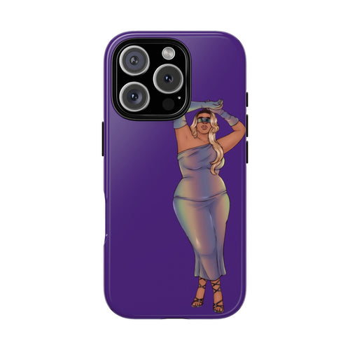 Tough Phone Cases - Show Off Your Fluff Collection with Plus Size Model Tazah Phone Case Printify iPhone 16 Pro Glossy 