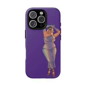 Tough Phone Cases - Show Off Your Fluff Collection with Plus Size Model Tazah Phone Case Printify iPhone 16 Pro Matte 