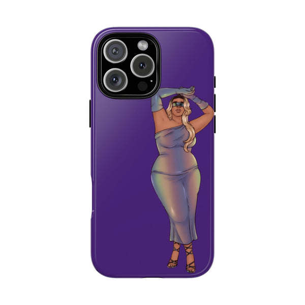 Tough Phone Cases - Show Off Your Fluff Collection with Plus Size Model Tazah Phone Case Printify iPhone 16 Pro Max Glossy 