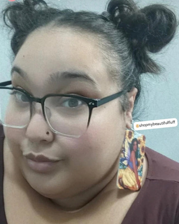 Wooden Fairy Earrings My Beautiful Fluff 