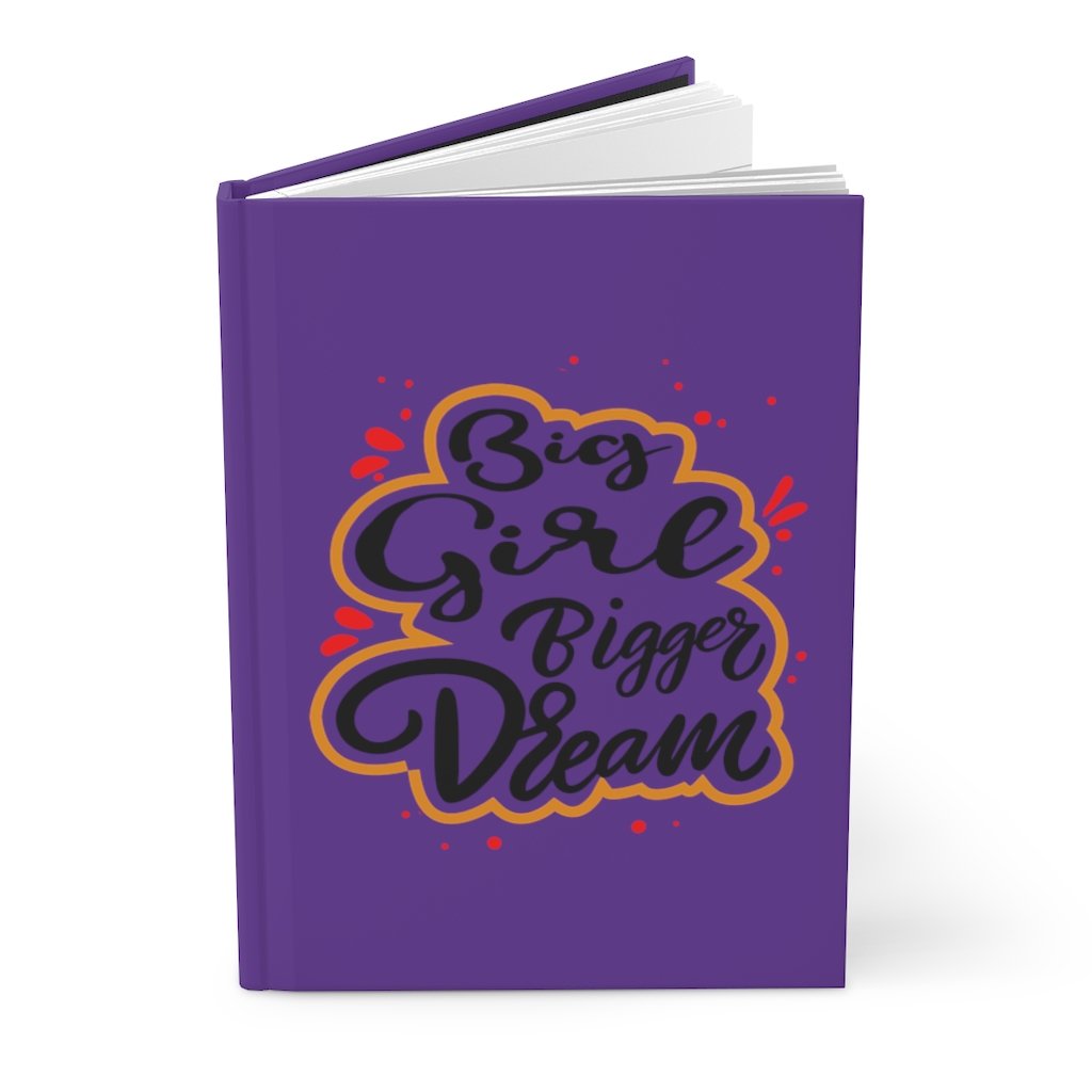 Big Girl Big Dreams Hardcover Journal Paper products Printify 