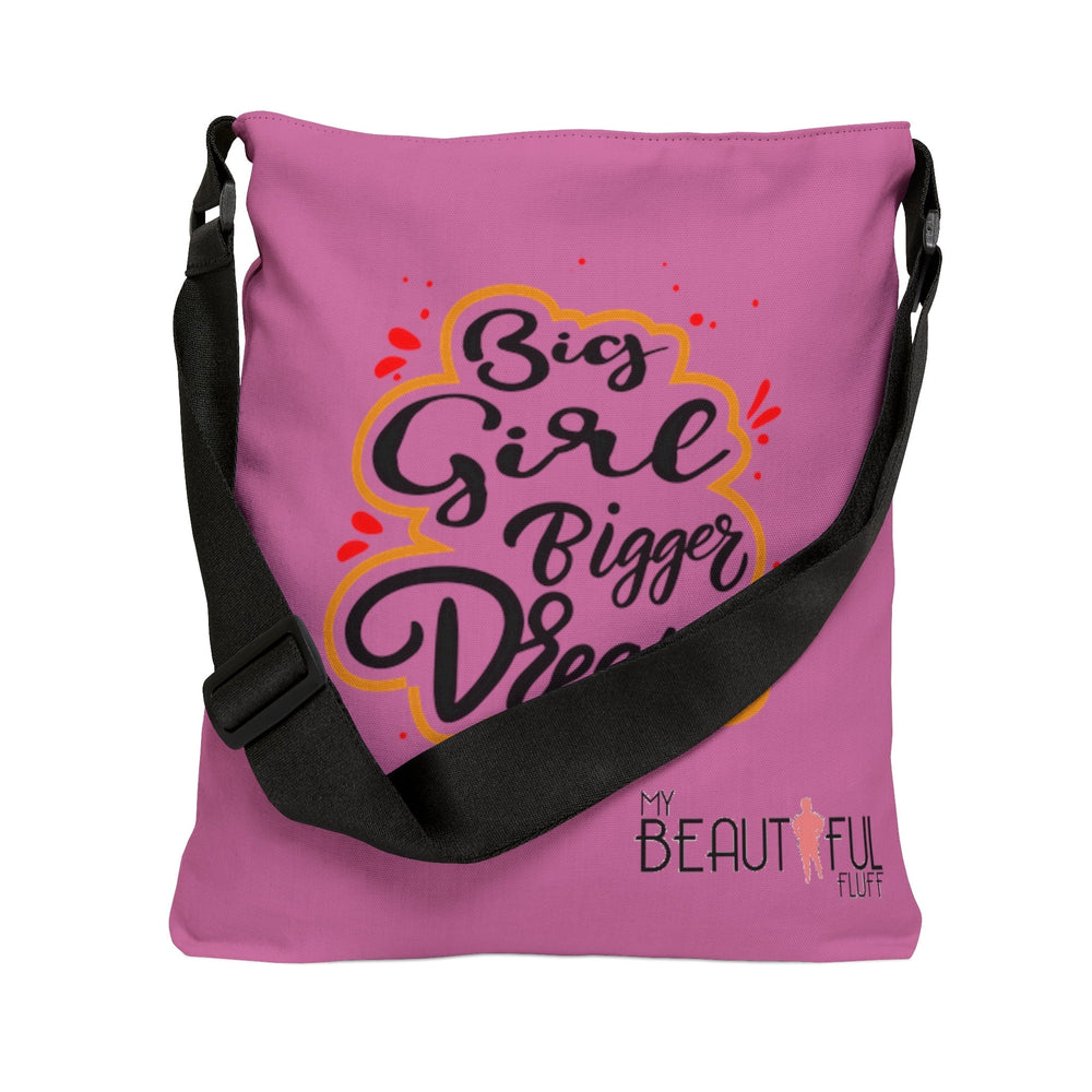 Big Girl Bigger Dream Adjustable Zipper Tote Bag Bags Printify 
