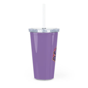 Big Girl Bigger Dream Plastic Tumbler with Straw Mug Printify 