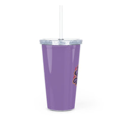 Big Girl Bigger Dream Plastic Tumbler with Straw Mug Printify 