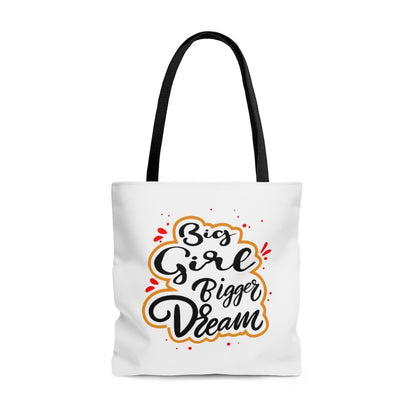 BIg Girl Bigger Dream Tote Bag Bags Printify Large 