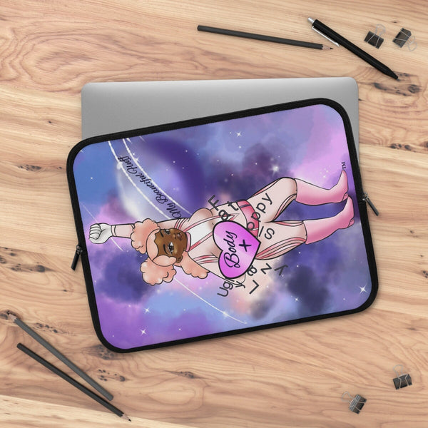 Body Positive Super Hero 13 inch Laptop Sleeve Laptop Sleeve Printify 