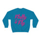 Fluffy & Fly Unisex Heavy Blend™ Crewneck Sweatshirt Sweatshirt Printify 2XL Antique Sapphire 