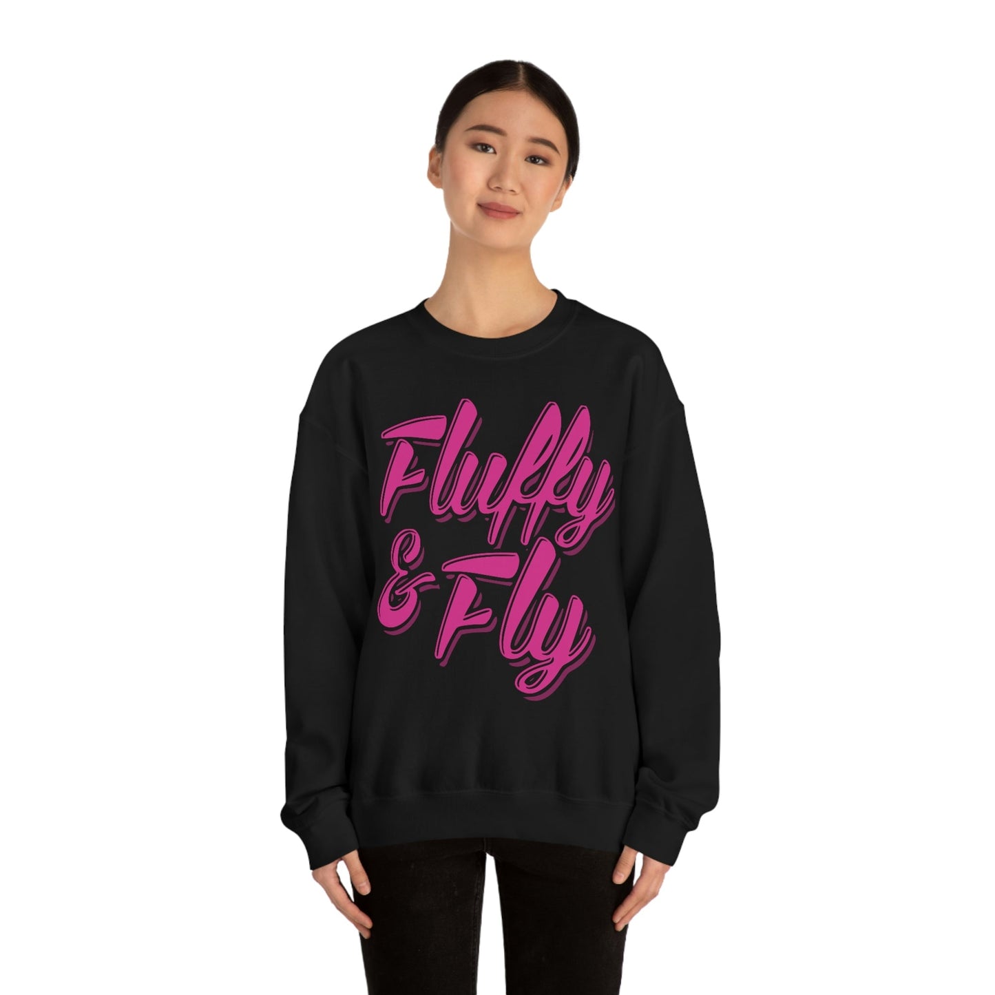 Fluffy & Fly Unisex Heavy Blend™ Crewneck Sweatshirt Sweatshirt Printify 