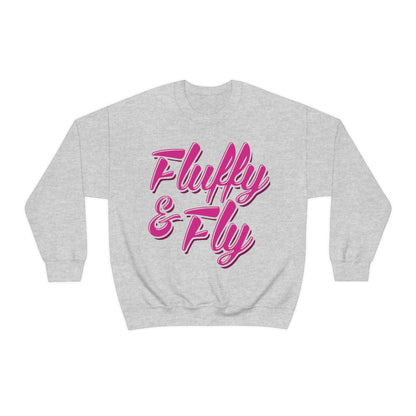 Fluffy & Fly Unisex Heavy Blend™ Crewneck Sweatshirt Sweatshirt Printify S Ash 