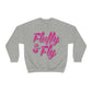 Fluffy & Fly Unisex Heavy Blend™ Crewneck Sweatshirt Sweatshirt Printify S Sport Grey 