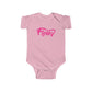 Fluffy Infant Fine Jersey Bodysuit Short Sleeve Kids clothes Printify Pink NB 