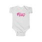 Fluffy Infant Fine Jersey Bodysuit Short Sleeve Kids clothes Printify White NB 
